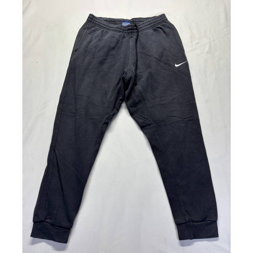 Nike Sweatpants Mens Large Black Fleece Lined Embroidered Swoosh Logo Jogger